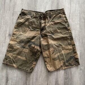 Dickies Cargo Shorts Mens 38 Camo Camouflage Twill Workwear Utility Carpenter